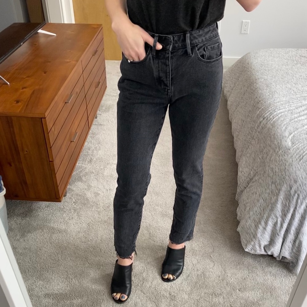 Something Navy Loose Fit Black Skinny Jeans
